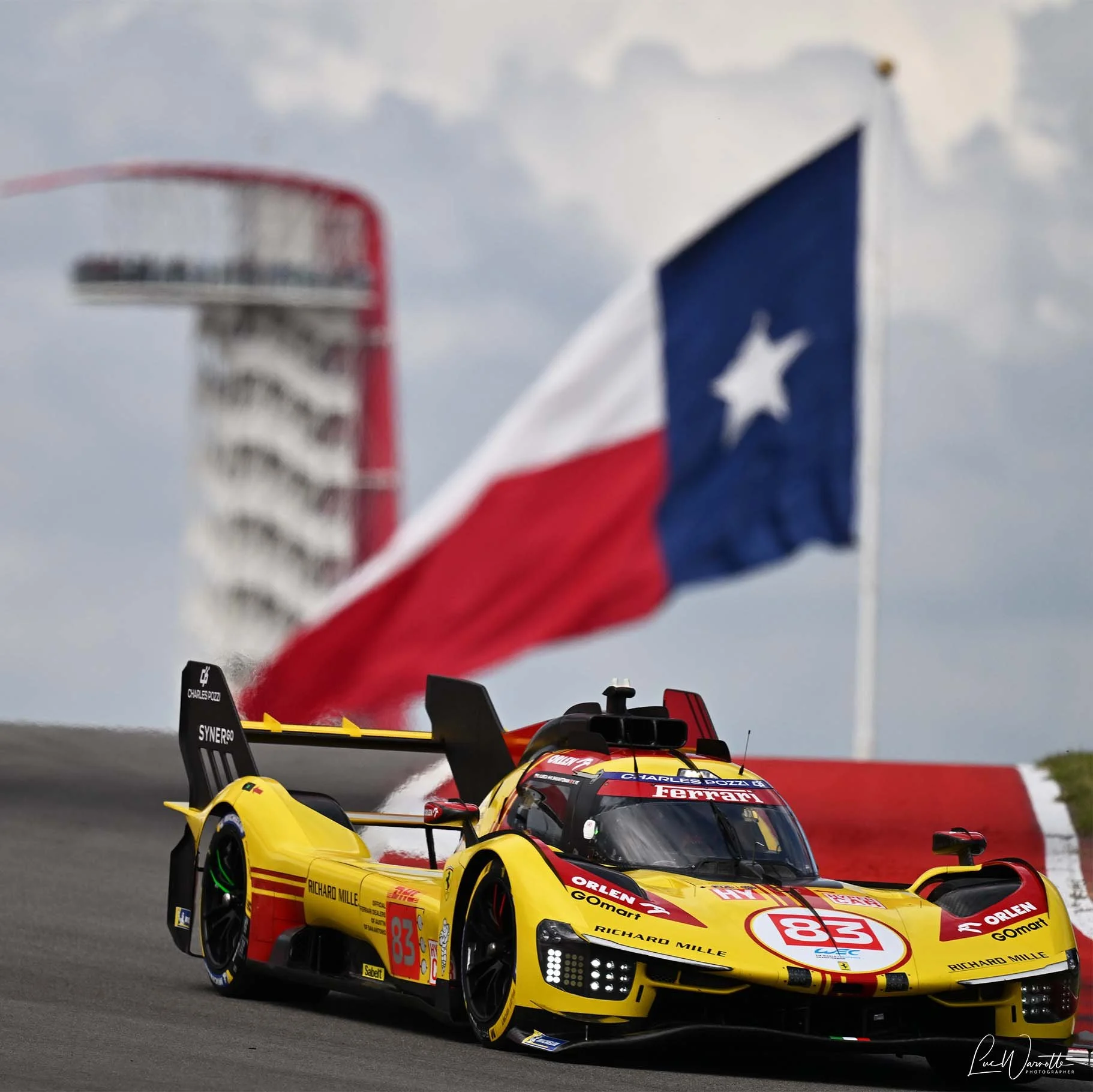Two Ferrari 499P in front row of Lone Star Le Mans — Car Racing